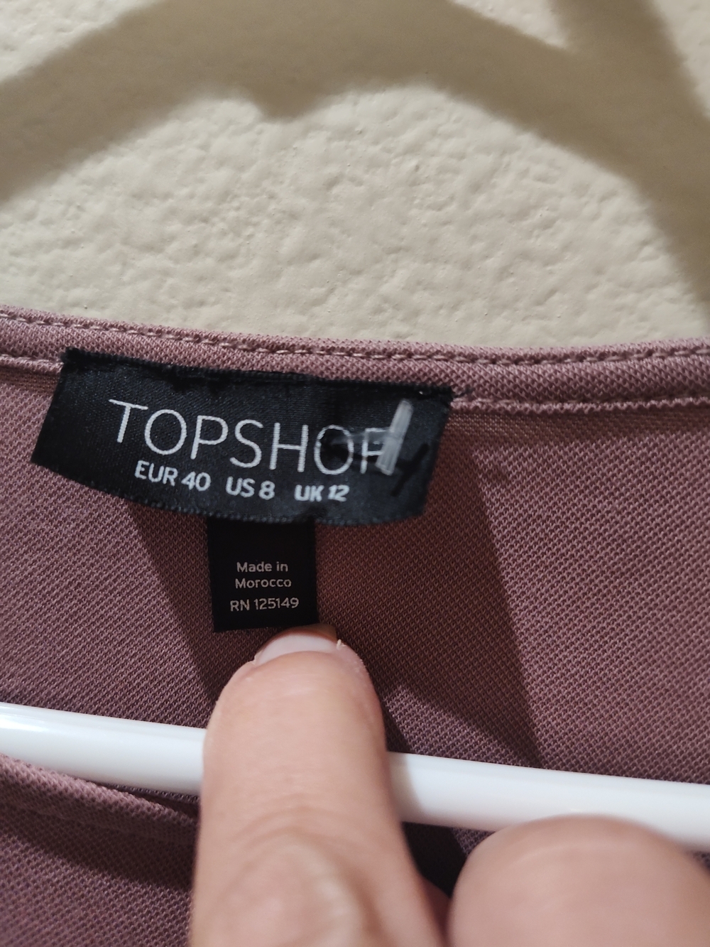 Topshop Mauve Draped Midi Dress Size 8/Medium - Picture 2 of 4